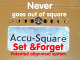 Accu-Square Sticker on Vertical Panel Saw