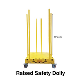 Raised Safety Dolly with Post Dimensions