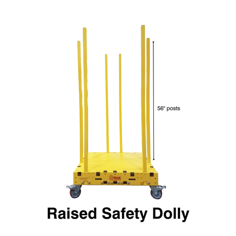 Raised Safety Dolly with Post Dimensions
