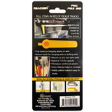 Packaging of a reaching pull item with text and images on a white background
