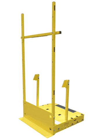 Saw Trax Scoop Dolly Base Model (yellow dolly that pivots and tilts to move large furniture and other heavy and/or bulky items)